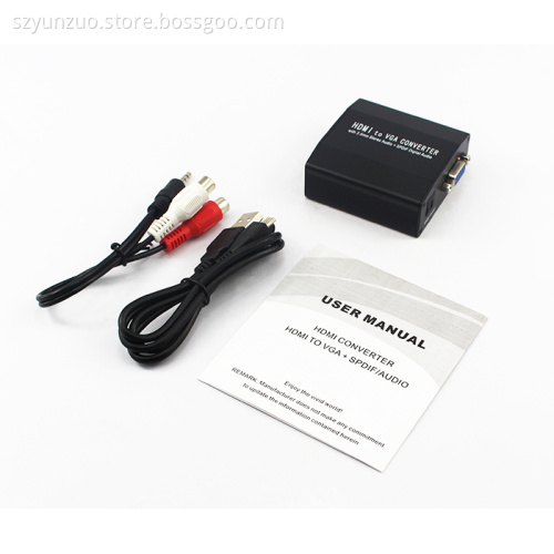 HDMI To VGA+SPDIF/Audio Converter